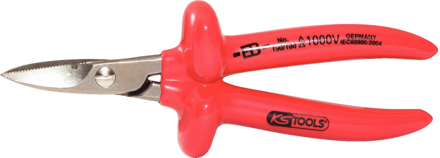 KS Tools 117.1206 1000V Elektrikerschere, 180mm