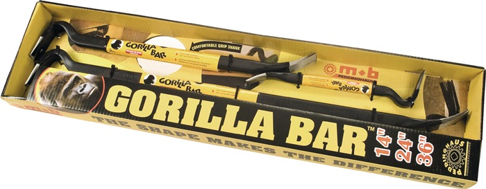 484125 Nageleisen-Set Gorilla Bar Gesamtlänge 350 / 600 / 900 mm  Inhalt 3-teil