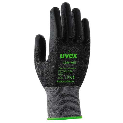 Uvex 6054209 Schutzhandschuhe C300 wet 60542 Größe 9