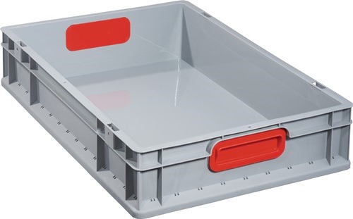 ALLIT 456740 Transportstapelbehälter  L600xB400xH120mm grau PP geschlossener Gri