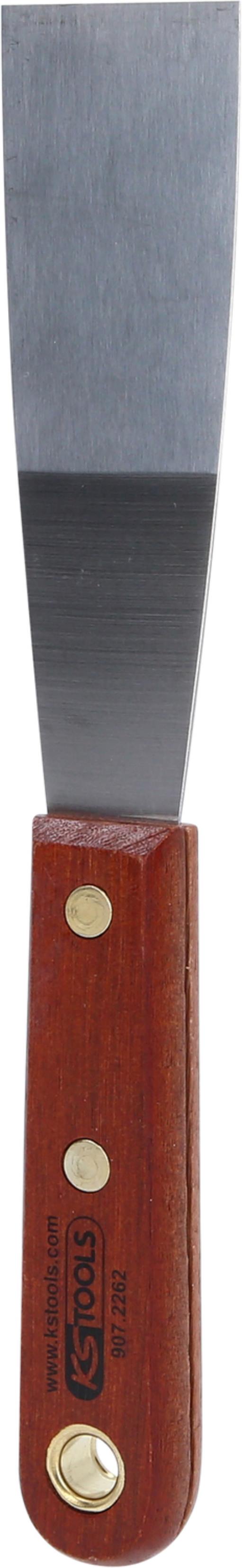 KS Tools 907.2262 EDELSTAHL Spachtel, 38mm, mit Holzgriff