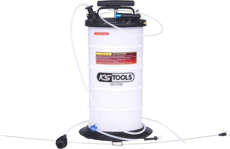 KS Tools 160.0790 Vakuum-Absaugpumpe 9,5 Liter inklusive 4 Sonden