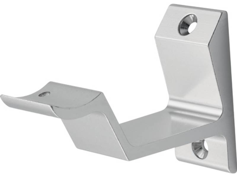 HERMETA 3542-01E Handlaufträger 3542 Aluminium silberfarbig eloxiert  gewölbte A