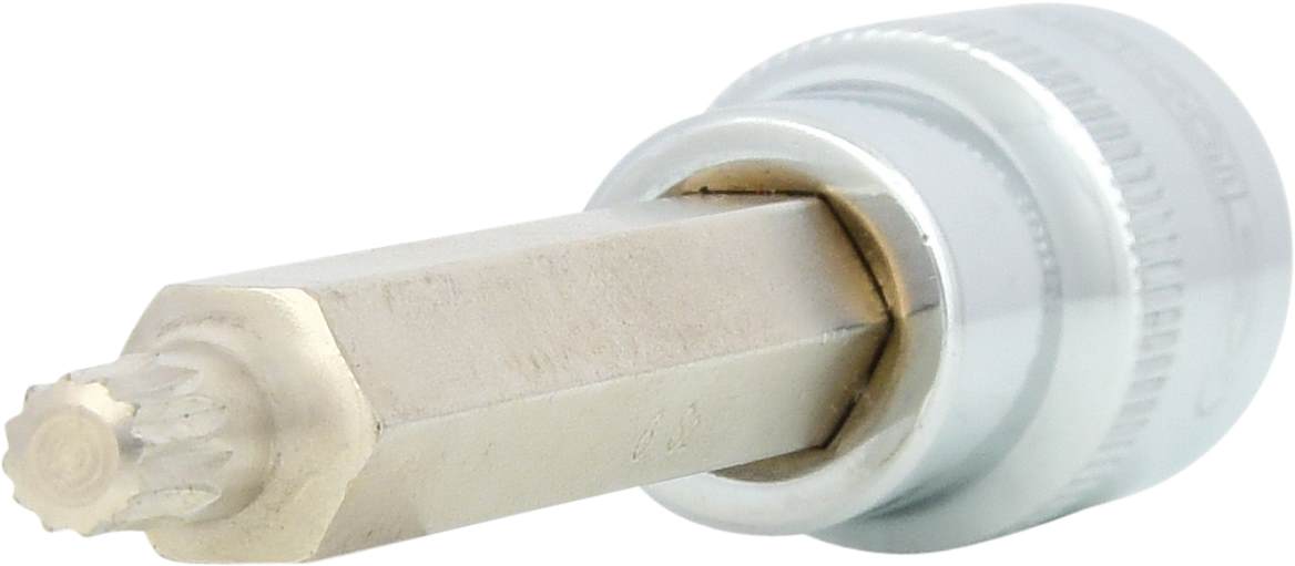 KS Tools 918.1692 1/2'' CHROMEplus Bit-Stecknuss XZN, lang, M6