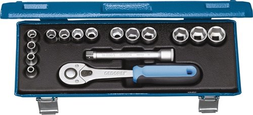 GEDORE 2682885 Steckschlüssel-Satz 30 JMU-10 16-teilig 3/8 '' Schlüsselweiten 6-