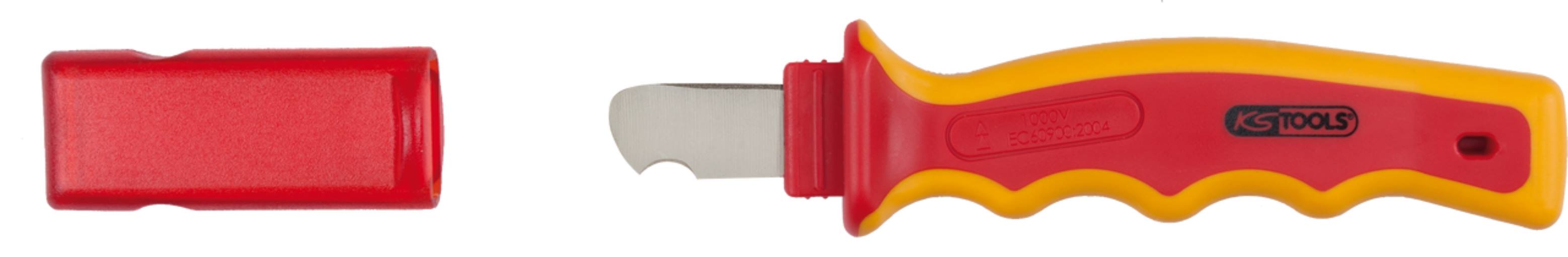 KS Tools 117.1305 Abmantelungsmesser mit Schutzisolierung, 185mm