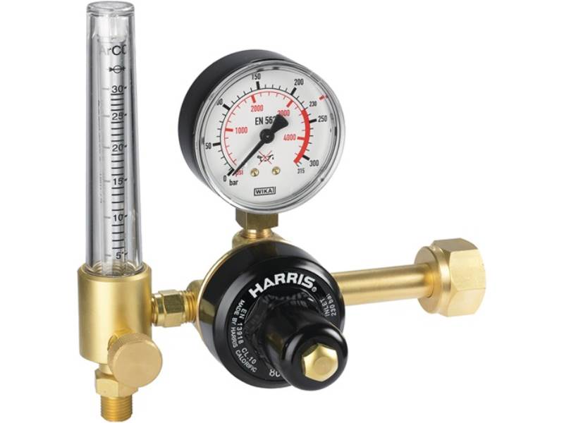 HARRIS 801-30FLAR Flaschendruckminderer 801 ArgonCO2 200 bar Flowmeter 30 l/min