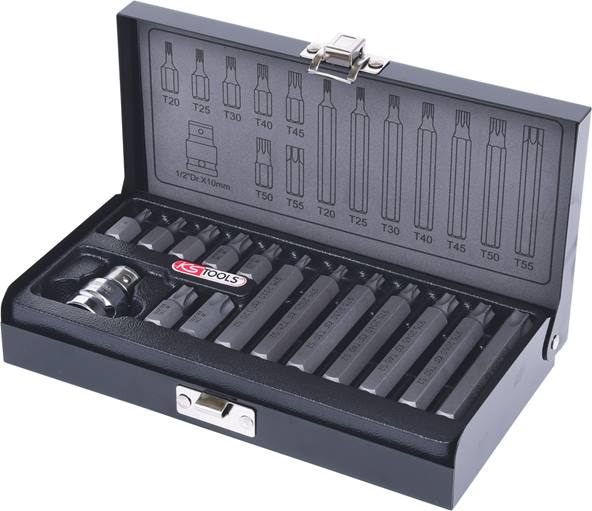 KS Tools 911.5020 10mm CLASSIC Bit-Satz, 15-tlg., Torx