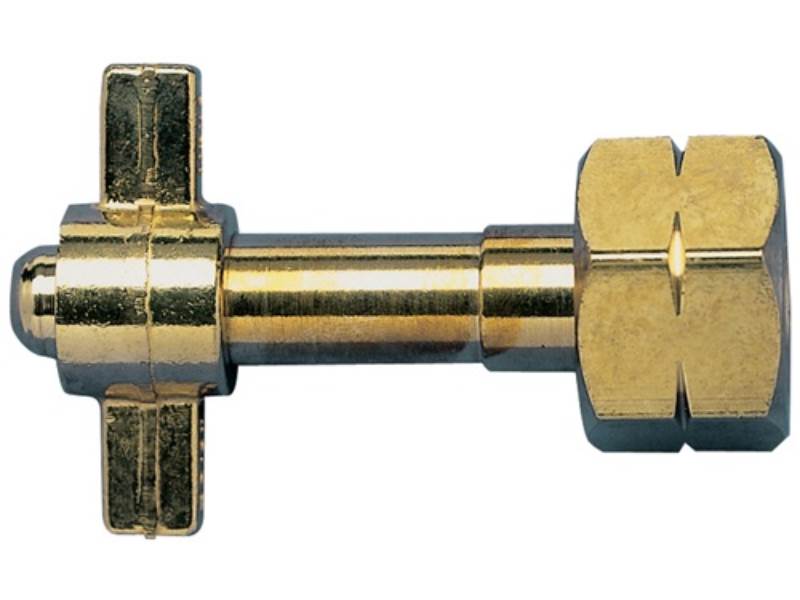 KAYSER 42610 Umfüllstutzen  für Flaschengröße 5,11 + 33 kg G 3/8Zoll LH,W21,8 x