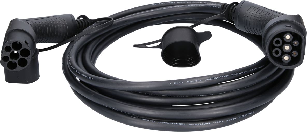 KS-Tools 117.7155 efuturo Ladekabel gerade, Typ 2 auf Typ 2 Stecker, 1 Phase, bi