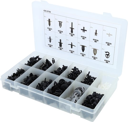 KS Tools 420.0700 Befestigungs-Clip-Satz für Volvo, 420-tlg.