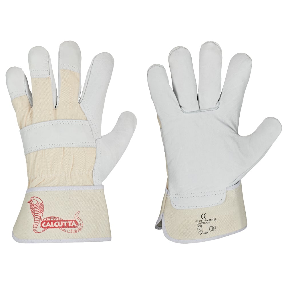 Gr .12 *CALCUTTA* STRONGHAND® HANDSCHUHE naturfarben *CALCUTTA* STRONGHAND®  GLO