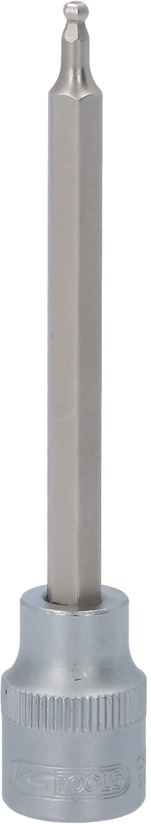 KS-Tools 911.5393 3/8'' Bit-Stecknuss Innensechskant mit Kugelkopf, lang, 3mm