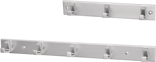HERMETA 0653-01E Handtuchhakenleiste  3 Haken Höhe 35 mm Länge 210 mm Aluminium