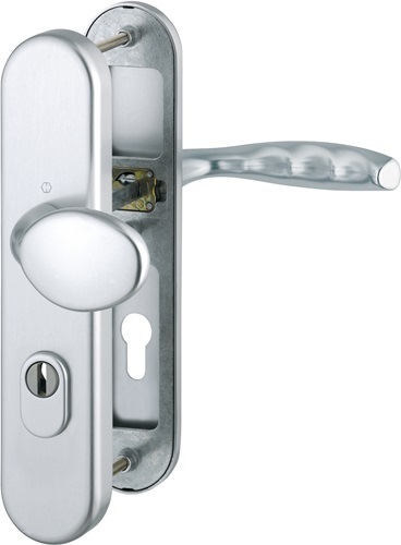 HOPPE 3664849 Schutzgarnitur New York 76G/3332ZA/3410/1810H Aluminium F1 72 mm 3