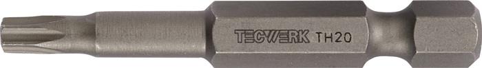 TECWERK 2000829243 Bit 1/4 Zoll T 20 L.50mm m.Bohr.TECWERK 2000829243