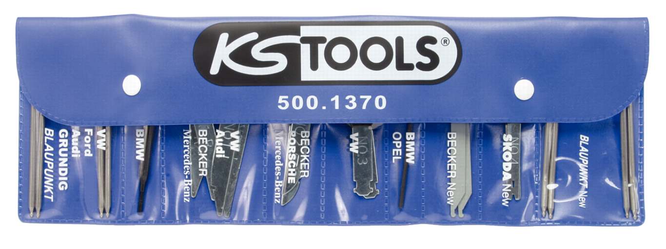 KS Tools 500.1370 Radio-/Navigationssystem Demontage und Montage-Satz, 18-tlg.