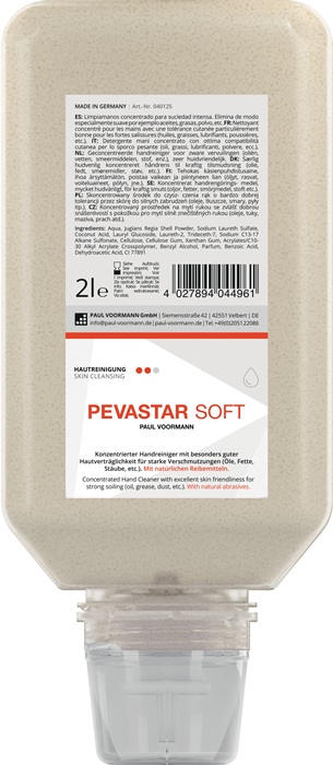 PAUL VOORMANN 040125 Handreinigung PEVASTAR SOFT 2 l silikon- und lösemittelfrei
