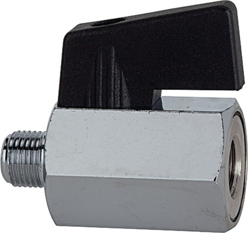 RIEGLER 103344 Mini-Kugelhahn  13,16 mm G 1/4 Zoll Innen-/Außengewinde