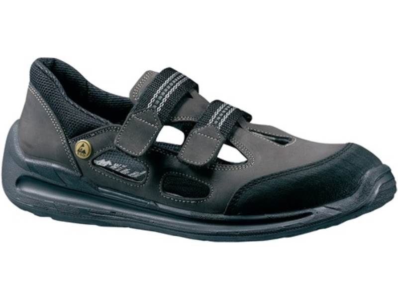 LEMAITRE 124047 Sicherheitssandale Dragster-1240 Größe 47 W. L braun/schwarz Nub