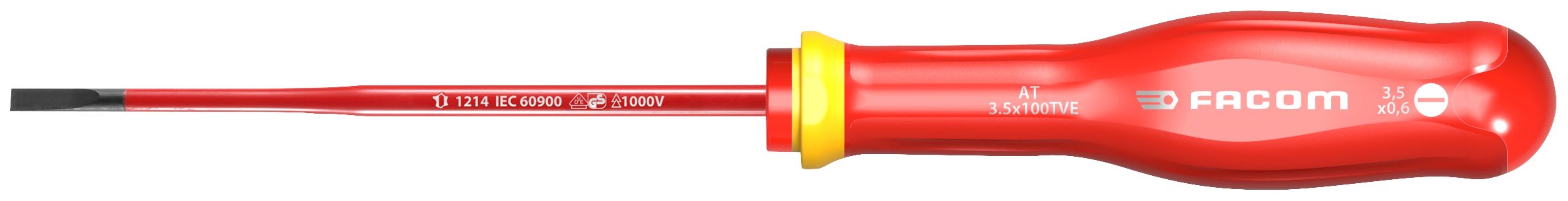 Facom AT3.5X100TVE Schraubendreher PROTWIST 1000V 3,5 mm