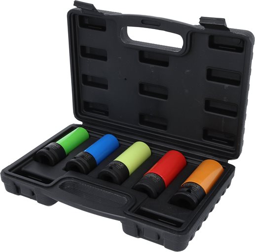 KS Tools 1/2'' Alu-Felgen Kraft-Stecknuss-Satz robust, 5-tlg