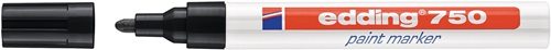 EDDING 4-750001 Lackmarker 750 schwarz Strichbreite 2-4 mm Rundspitze