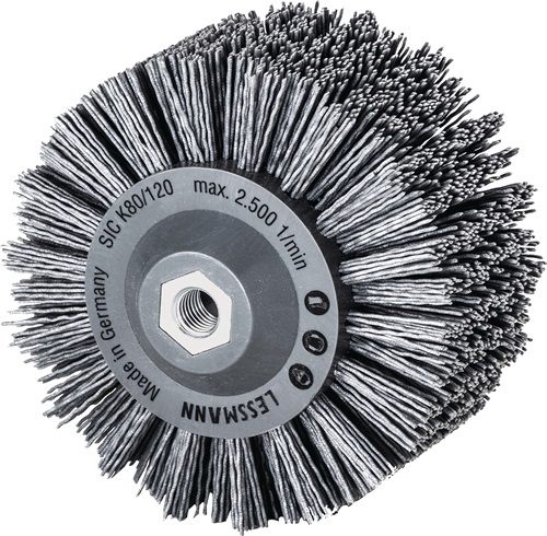 LESSMANN 402880 Rundbürste  D. 140 mm SiC Körnung 80 60 mm 2500 min-¹