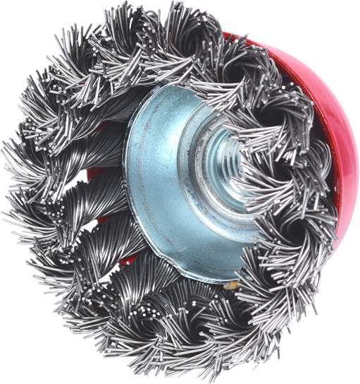 KS Tools 340.0025 Rostfreie Stahldrahttopfbürste 0,5mm, Ø 65mm