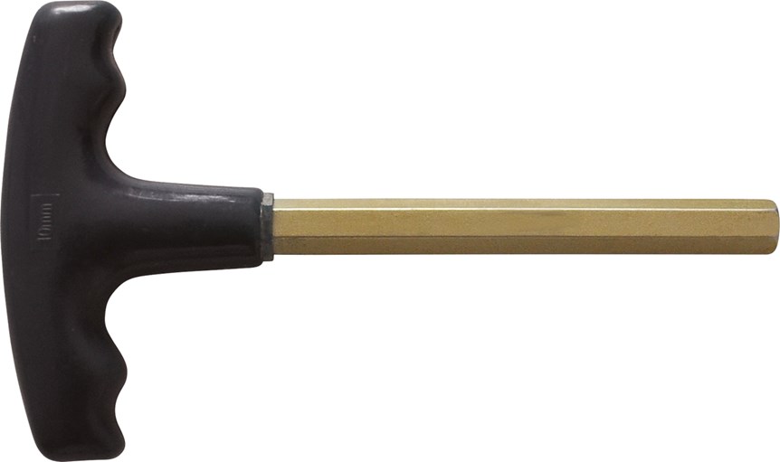 KS Tools 963.1579 BRONZEplus Innensechskant-Winkelstiftschlüssel mit T-Griff 14