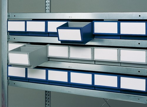 LA-KA-PE 1600025 25 Stück Etikett  weiß für Regalkästen B. 160 mm