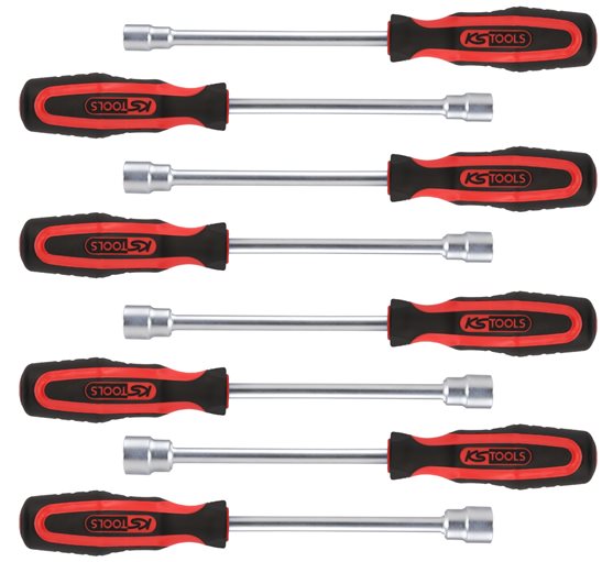 KS Tools 159.1200 ERGOTORQUEplus Stecknuss-Schraubendreher-Satz, 8-tlg.