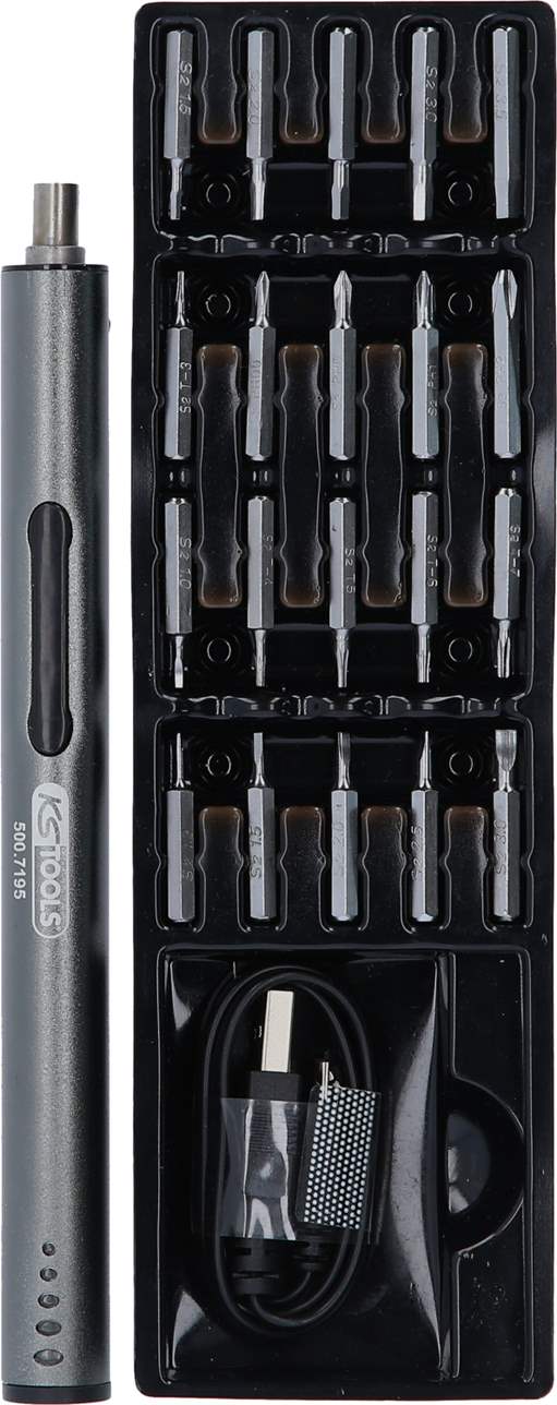 KS Tools 500.7195 Feinmechanik-USB-Akku-Schraubendreher