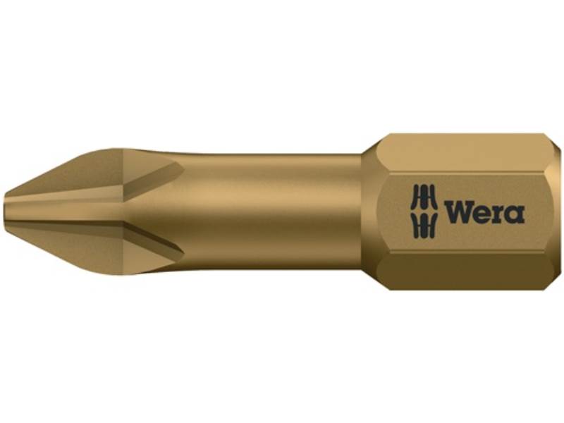WERA 5056625001 Bit 851/1 TH 1/4 Zoll PH 3 Länge 25 mm Torsionszone, extrahart