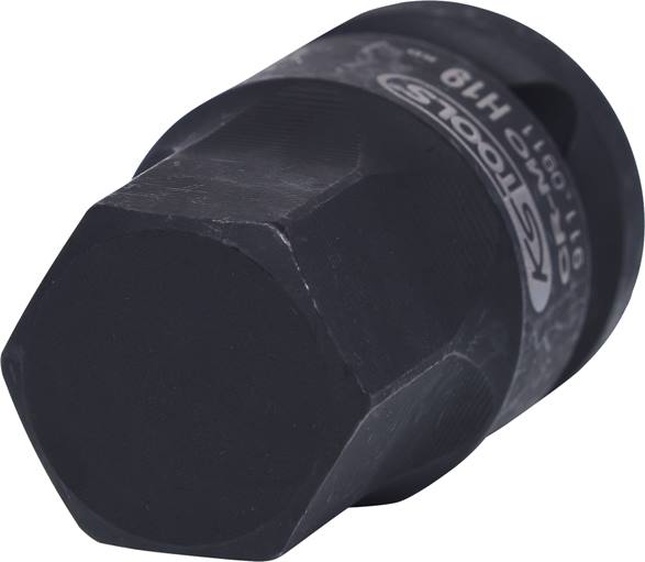 KS Tools 911.0911 1/2'' Kraft-Bit-Stecknuss Innensechskant, kurz, 19 mm