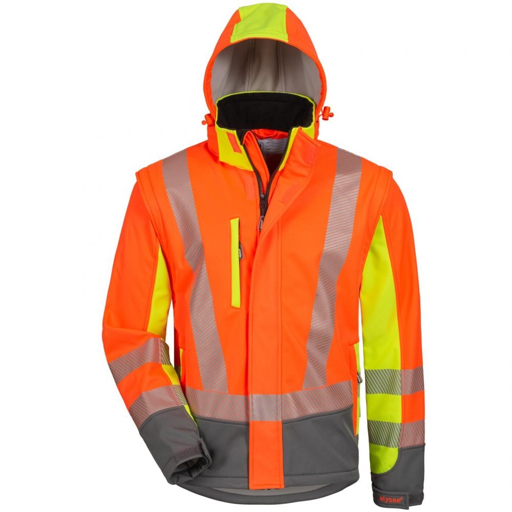 Gr .4XL (70/72) *ATANAS* WARNSCHUTZ-SOFTSHELLJACKE orange *ATANAS* HIGH VISIBILI