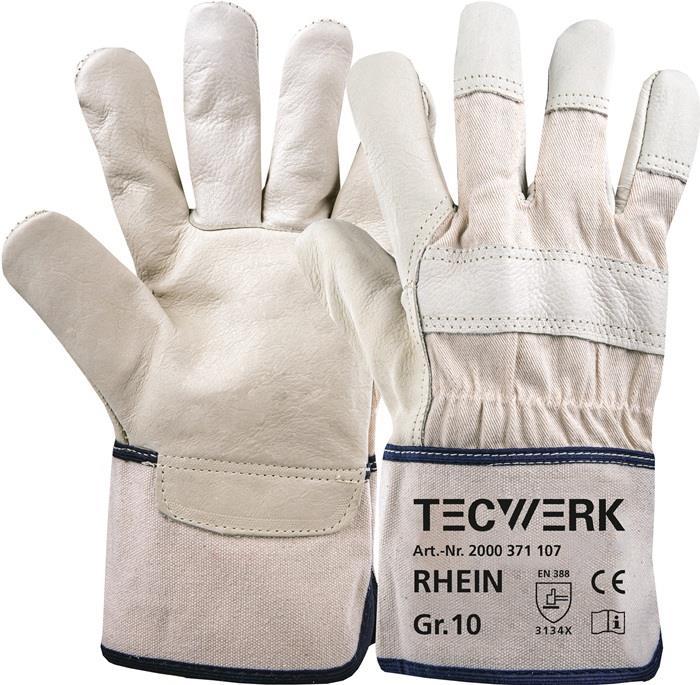 TECWERK 2000371107 Handschuhe Top Rhein Gr.10 beige EN 388 PSA II TECWERK 200037