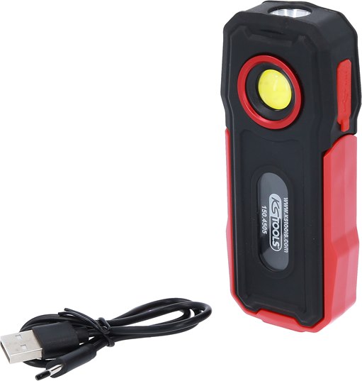 KS Tools 150.4505 Mobile Werkstatt-Handlampe, knickbar, 300 Lumen