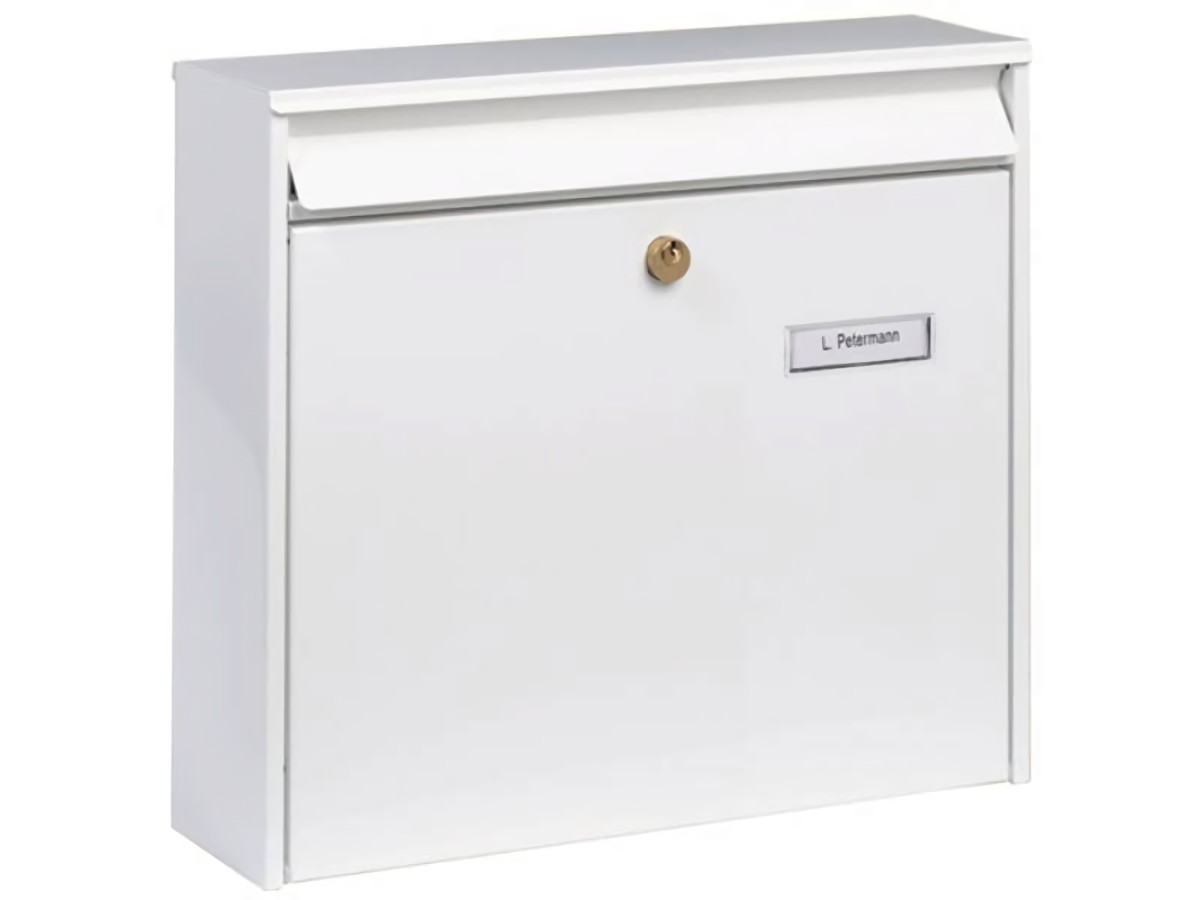 BURG-WÄCHTER 877W Briefkasten Potsdam Höhe 322 mm Breite 362 mm Tiefe 100 mm wei