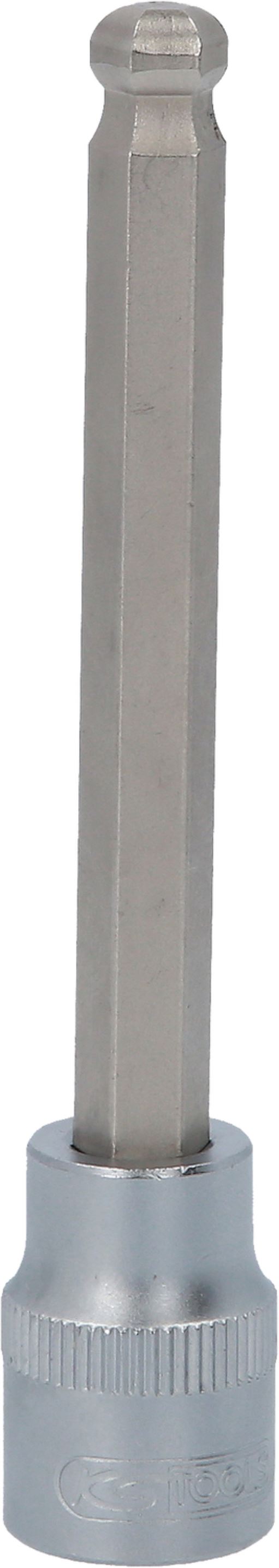 KS-Tools 911.5398 3/8'' Bit-Stecknuss Innensechskant mit Kugelkopf, lang, 8mm
