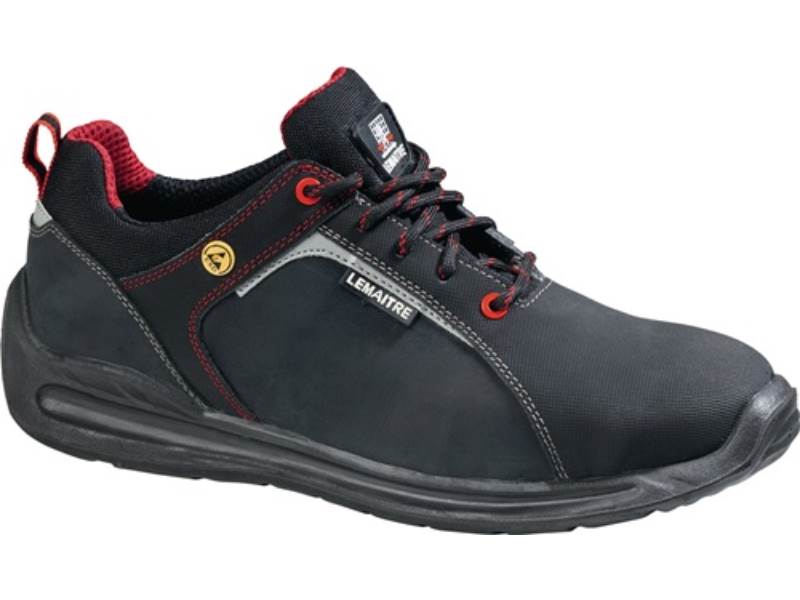 LEMAITRE 126141 Sicherheitsschuh Super X Low Größe 41 W. XL schwarz S3 SRC ESD E