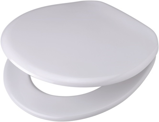 HAMBERGER 545853 WC-Sitz V.I.P. mit Deckel, mit Edelstahl-Befestigung weiß sonst