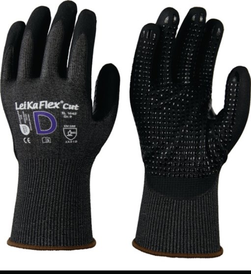 LEIPOLD 1645 Gr.8 Schnittschutzhandschuhe LeiKaFlex® CUT RL 1645 Größe 8 grau/sc