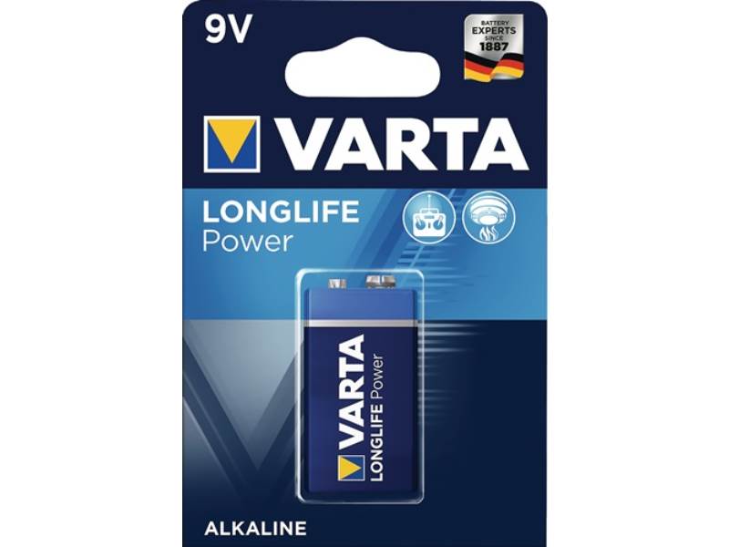 VARTA 04922.  121.411 Batterie Longlife Power 9 V 6LP3146-E Block 580 mAh 6LP314