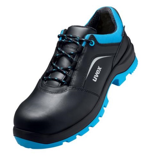 UVEX Arbeitsschutz 9555947 Halbschuh 95559 S2 Gr.47 PUR-Sohle W12     Sohlenmaterialien frei von Silikonen, Weichmachern und anderen lackbenetzungsstörenden Substanzen    Hitzebeständiges SchlaufenschnürsystemSchutz-Merkmale    Sicherheitshalbschuhe
