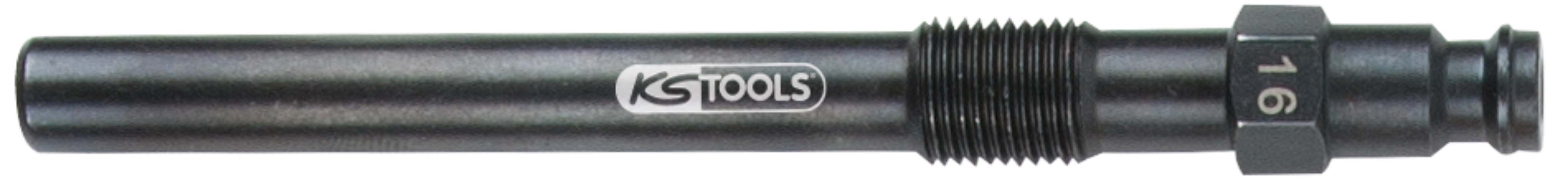 KS Tools 150.3676 Glühkerzen Adapter, M10x1,0 mit Außengewinde, Länge 99 mm