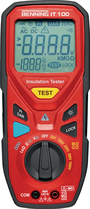 BENNING 044107 Isolations-/Widerstandsmessgerät IT 100 600 V 300 k?-20 G?