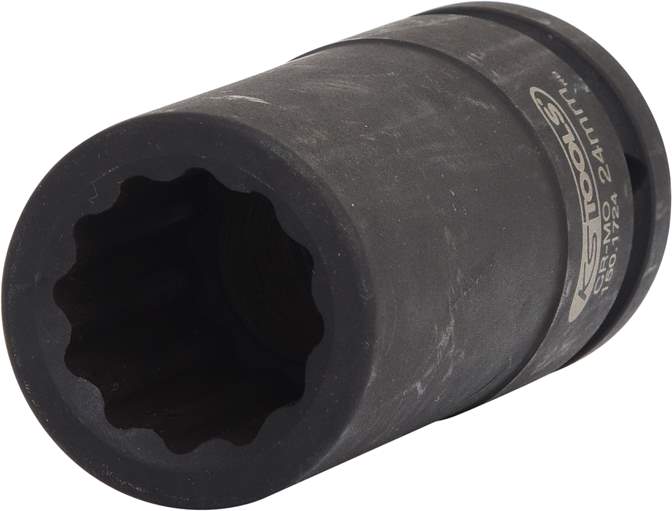 KS TOOLS 1501724 3/4'' 12-kant-Antriebswellen-Kraftstecknuss, lang, 24mm