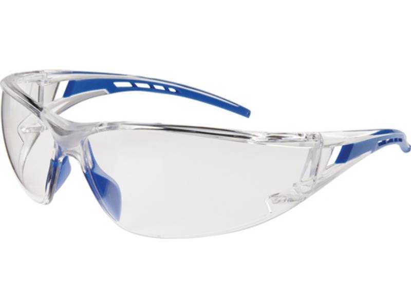PROFIT 9919 Schutzbrille Falcon 2 EN 166 Bügel blau, Scheibe klar Polycarbonat