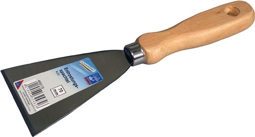 HAROMAC 4005170 Entrostungsspachtel  Breite 70 mm fein poliert Holz rund